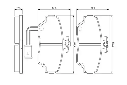 накладки BOSCH 0 986 424 012