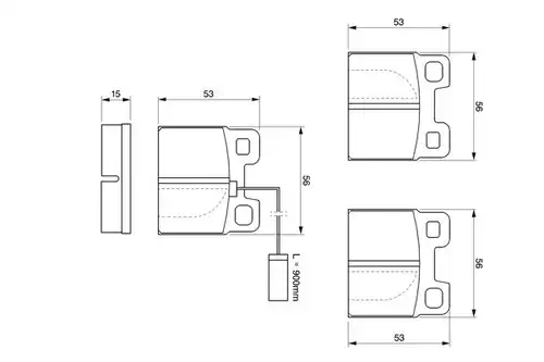 накладки BOSCH 0 986 424 049