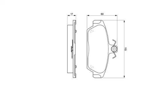 накладки BOSCH 0 986 424 092