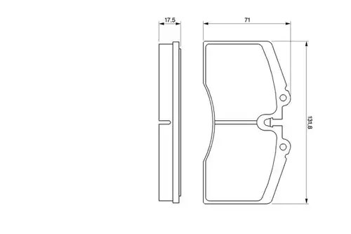 накладки BOSCH 0 986 424 119