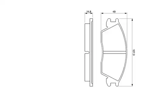 накладки BOSCH 0 986 424 135