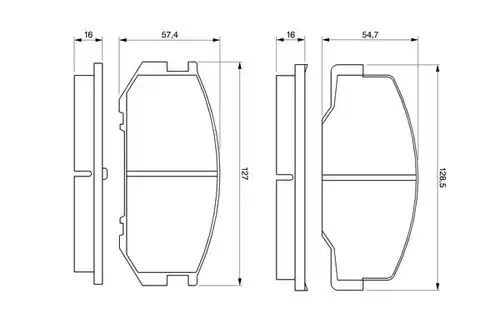 накладки BOSCH 0 986 424 137