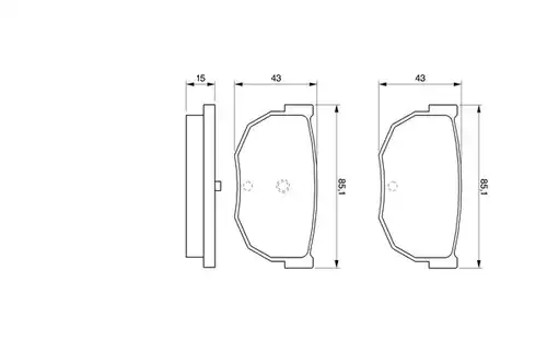 накладки BOSCH 0 986 424 162