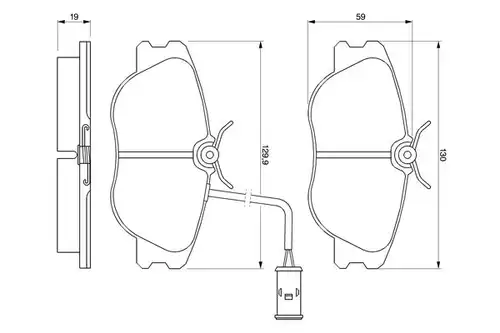 накладки BOSCH 0 986 424 167