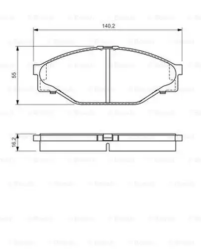 накладки BOSCH 0 986 424 225