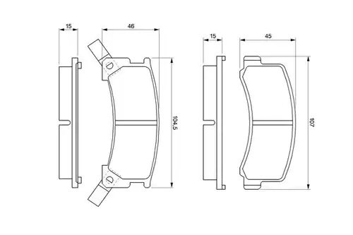 накладки BOSCH 0 986 424 239