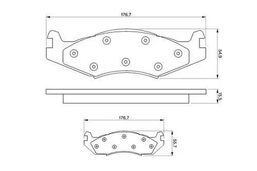 накладки BOSCH 0 986 424 273