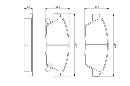 накладки BOSCH 0 986 424 289