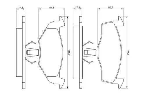 накладки BOSCH 0 986 424 361