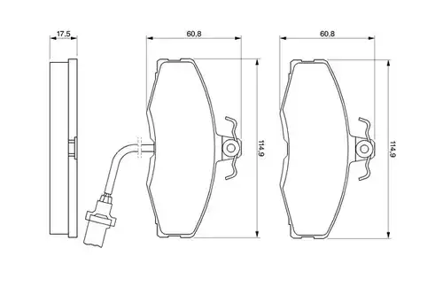 накладки BOSCH 0 986 424 381