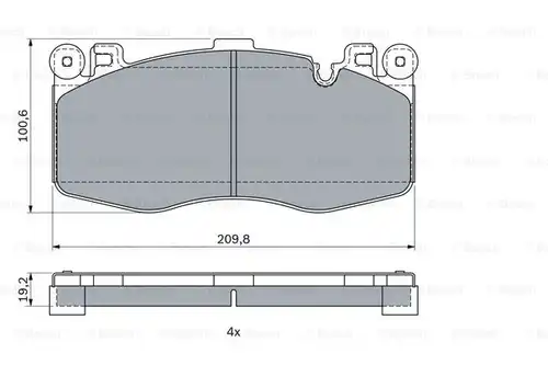 накладки BOSCH 0 986 424 387