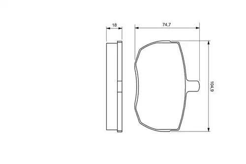 накладки BOSCH 0 986 424 567