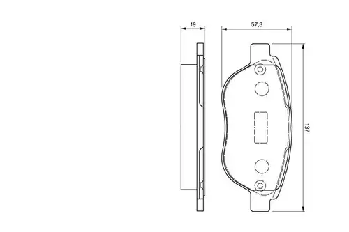 накладки BOSCH 0 986 424 659