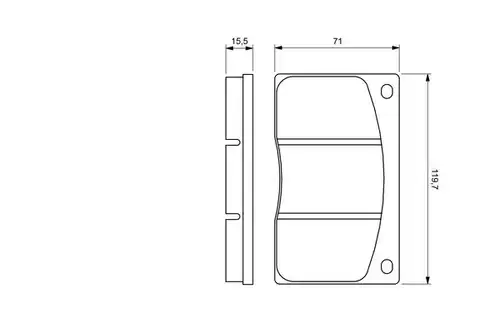 накладки BOSCH 0 986 424 684