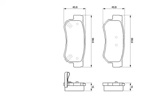 накладки BOSCH 0 986 424 728