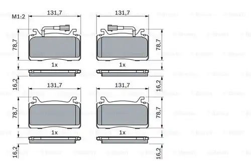 накладки BOSCH 0 986 424 851