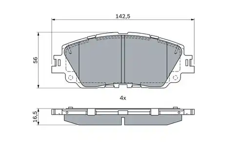 накладки BOSCH 0 986 424 899