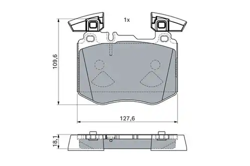 накладки BOSCH 0 986 460 102