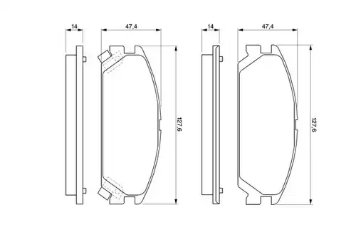 накладки BOSCH 0 986 460 936