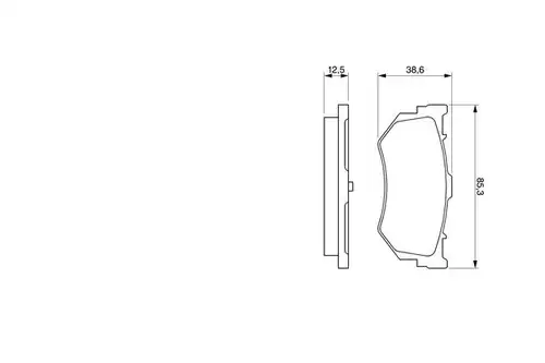 накладки BOSCH 0 986 460 992