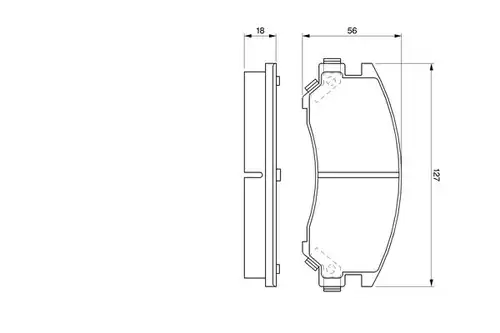 накладки BOSCH 0 986 461 134