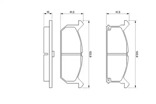 накладки BOSCH 0 986 461 751