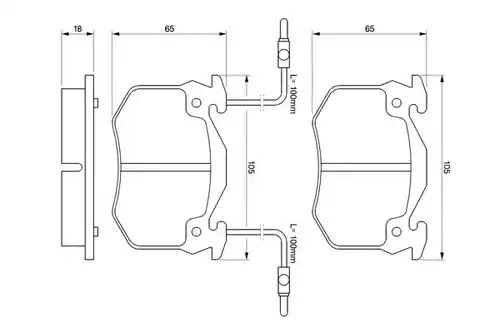 накладки BOSCH 0 986 466 311