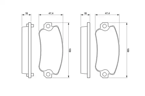 накладки BOSCH 0 986 467 760