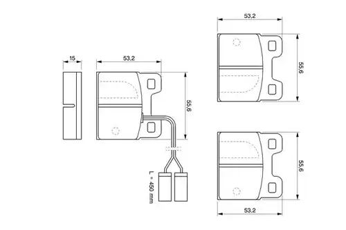 накладки BOSCH 0 986 469 120