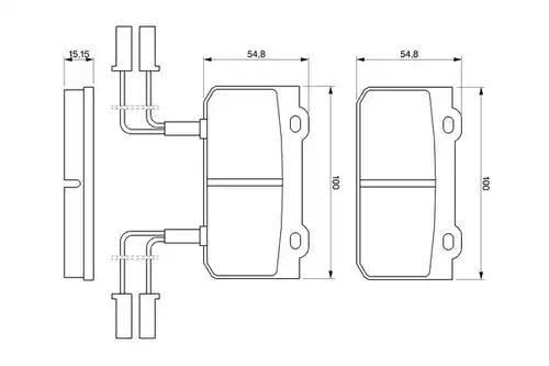 накладки BOSCH 0 986 469 441