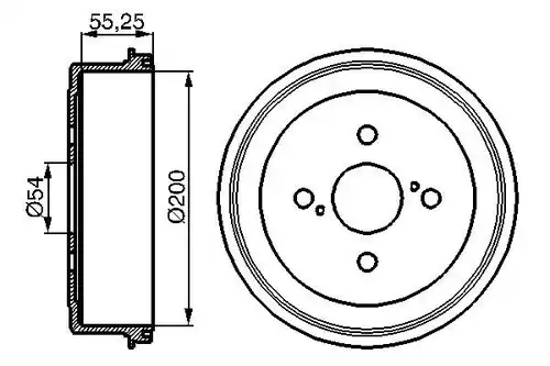 спирачен барабан BOSCH 0 986 477 082