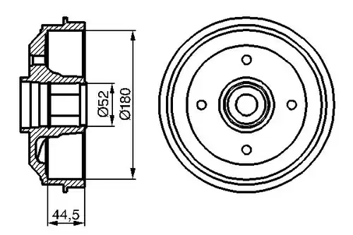 спирачен барабан BOSCH 0 986 477 113