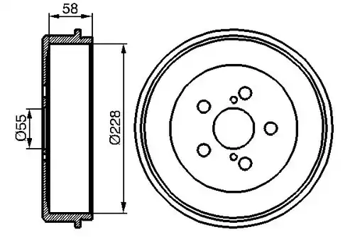 спирачен барабан BOSCH 0 986 477 140