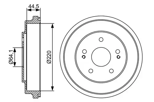 спирачен барабан BOSCH 0 986 477 147