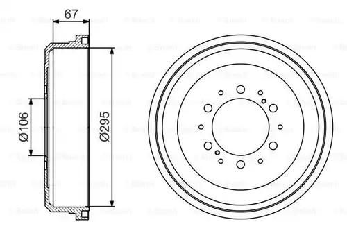 спирачен барабан BOSCH 0 986 477 167