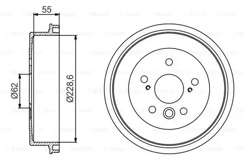 спирачен барабан BOSCH 0 986 477 168