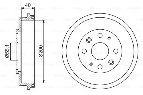 спирачен барабан BOSCH 0 986 477 191