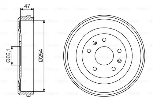 спирачен барабан BOSCH 0 986 477 193