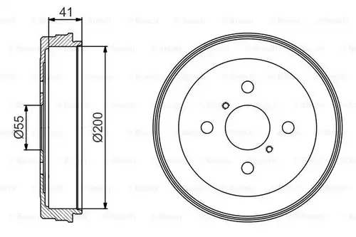 спирачен барабан BOSCH 0 986 477 199