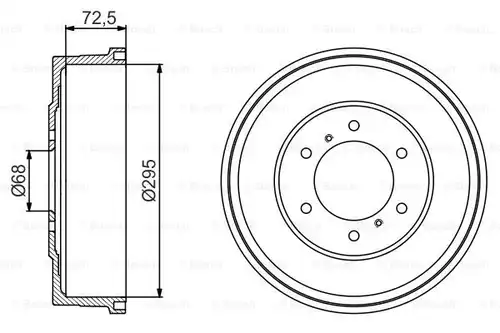 спирачен барабан BOSCH 0 986 477 215