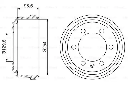 спирачен барабан BOSCH 0 986 477 218