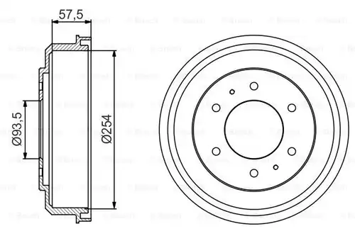 спирачен барабан BOSCH 0 986 477 220