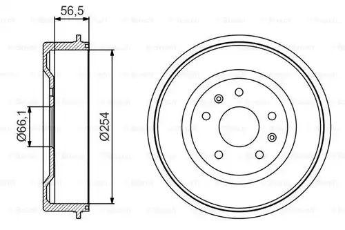 спирачен барабан BOSCH 0 986 477 227