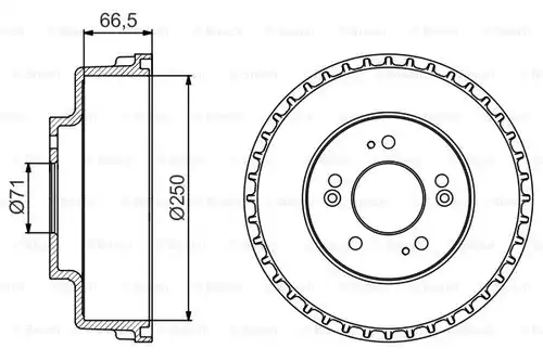 спирачен барабан BOSCH 0 986 477 228