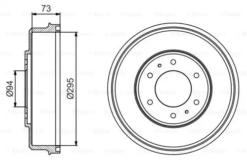 спирачен барабан BOSCH 0 986 477 232