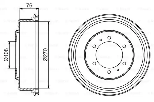 спирачен барабан BOSCH 0 986 477 233