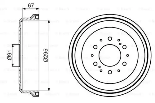 спирачен барабан BOSCH 0 986 477 241