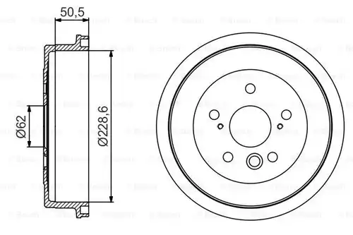 спирачен барабан BOSCH 0 986 477 242