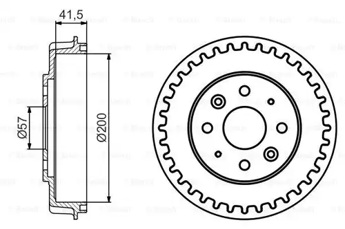 спирачен барабан BOSCH 0 986 477 247