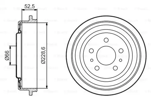 спирачен барабан BOSCH 0 986 477 248